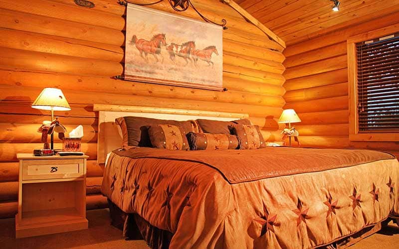 alpine wy cabin rental interior