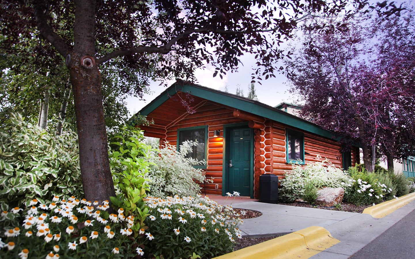 alpine wy hotels Cabin Exterior Morning